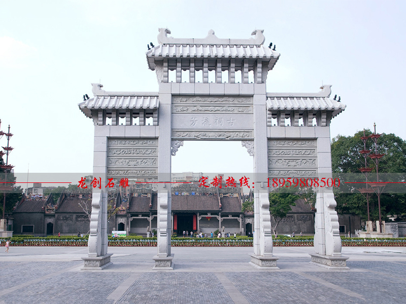 新農(nóng)村牌坊制作用什么石材?需要注意什么?